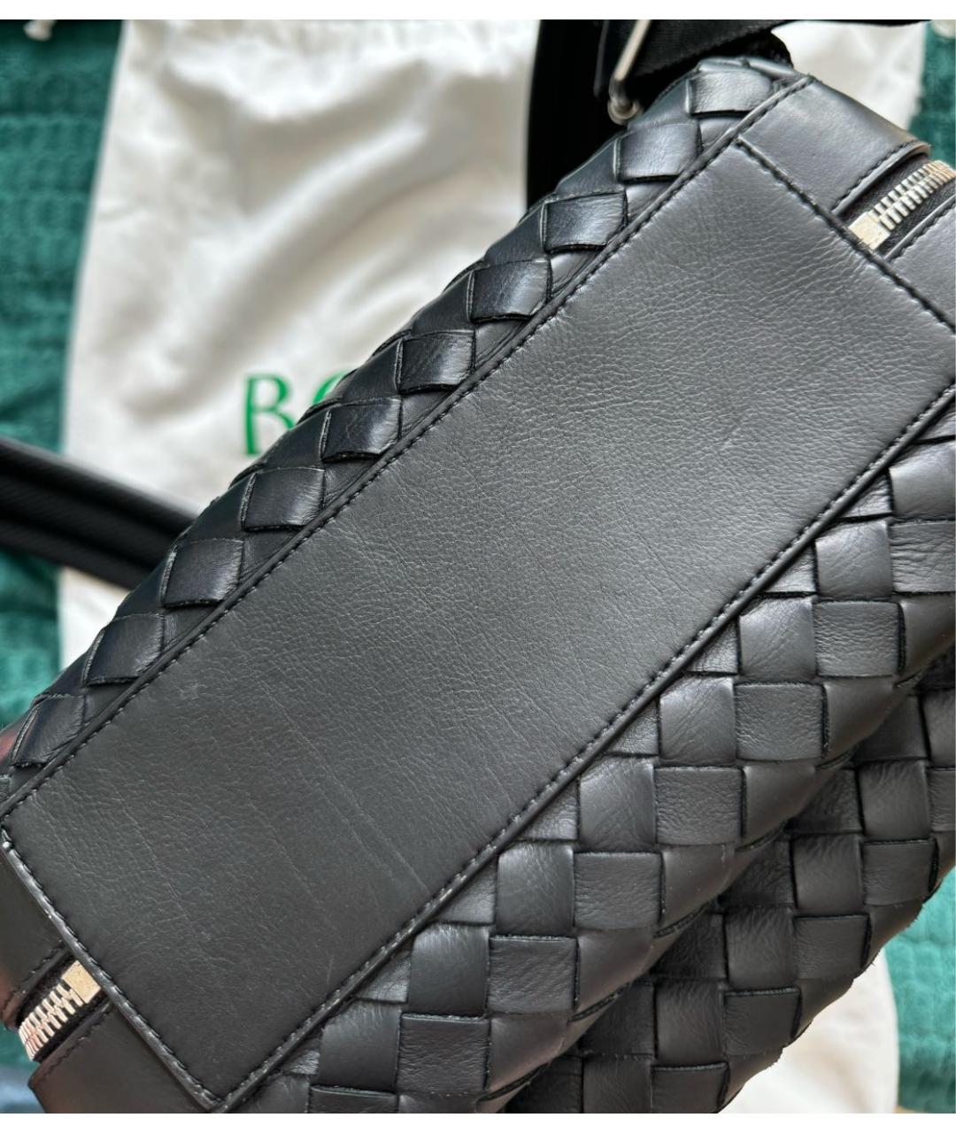 BOTTEGA VENETA Черный кожаный рюкзак, фото 5