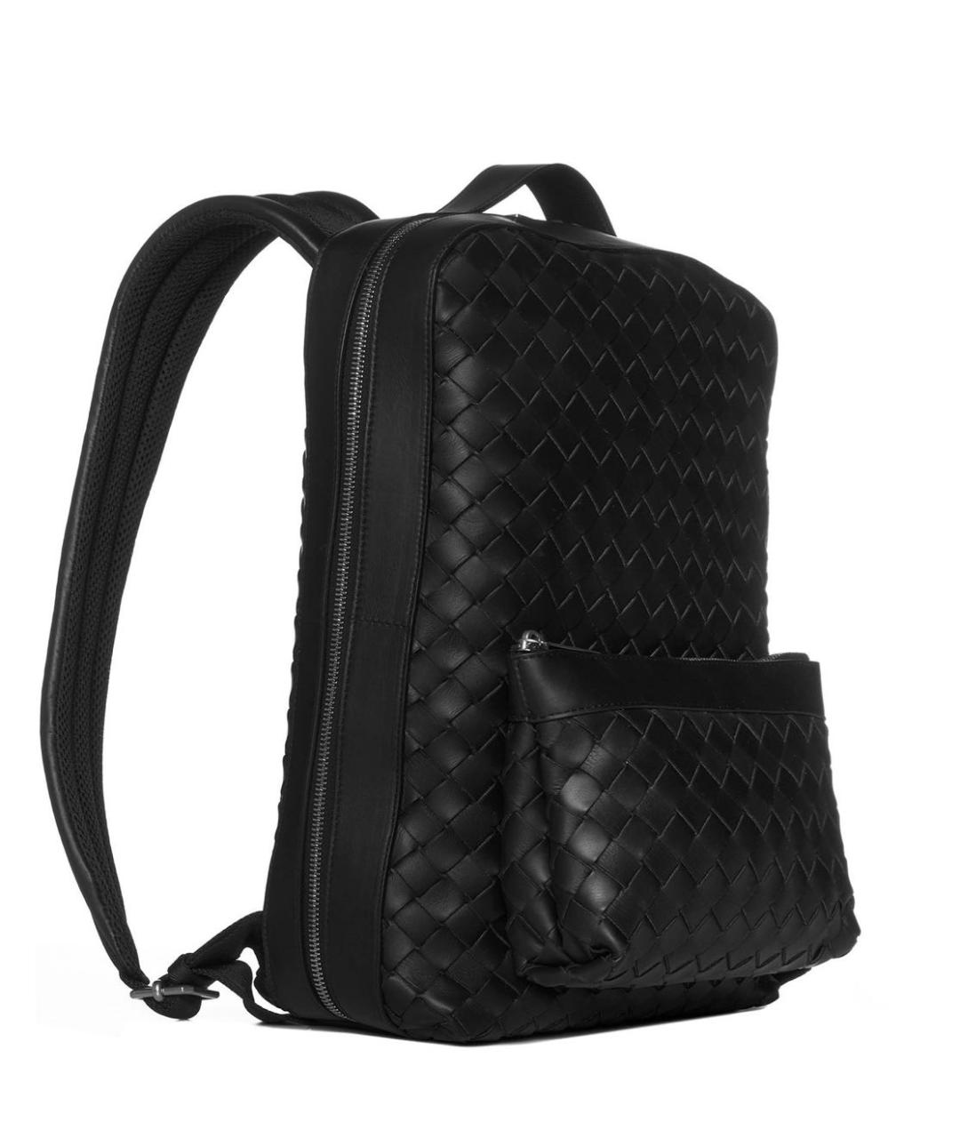 BOTTEGA VENETA Черный кожаный рюкзак, фото 2