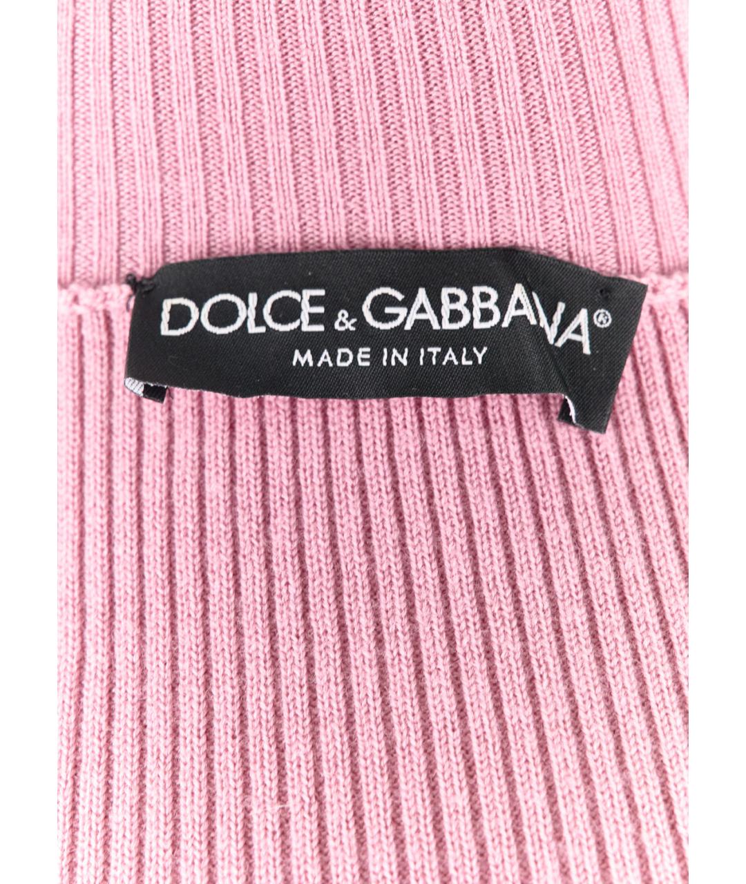 DOLCE&GABBANA Розовая шерстяная водолазка, фото 3