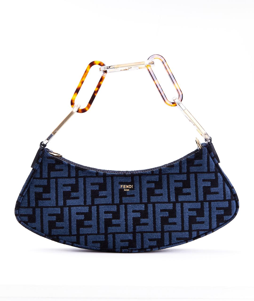 FENDI Синяя сумка через плечо, фото 8