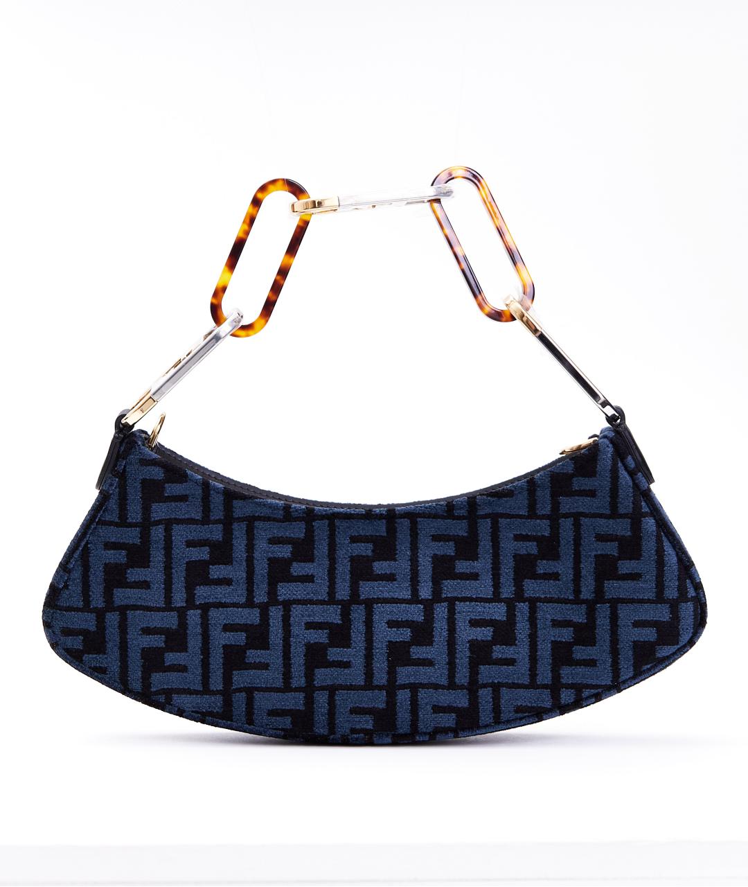 FENDI Синяя сумка через плечо, фото 2