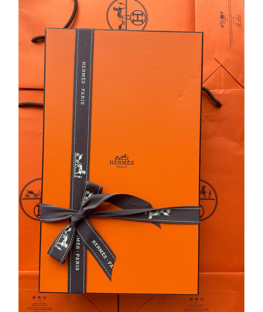 HERMES Бежевая сумка через плечо из экзотической кожи, фото 5
