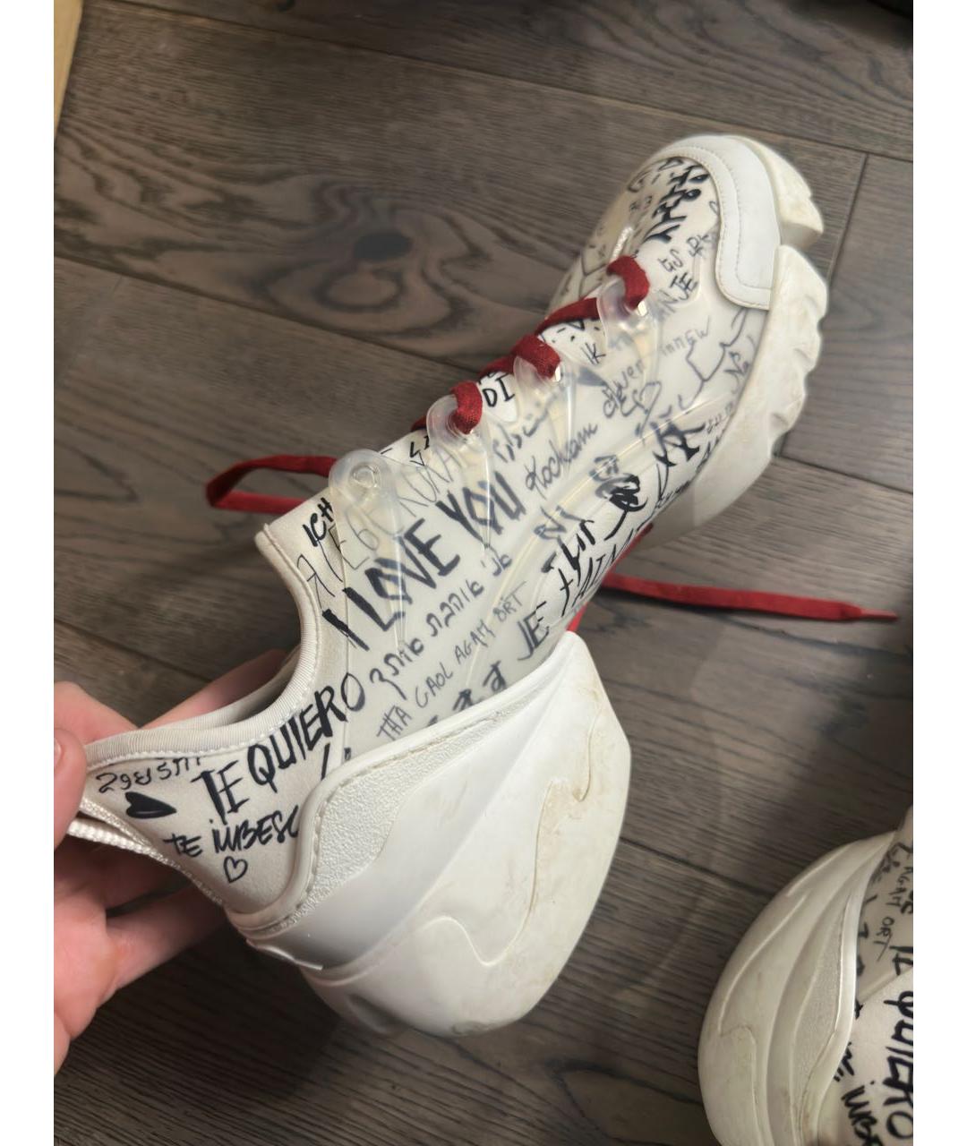 CHRISTIAN DIOR Белые кожаные кроссовки, фото 7