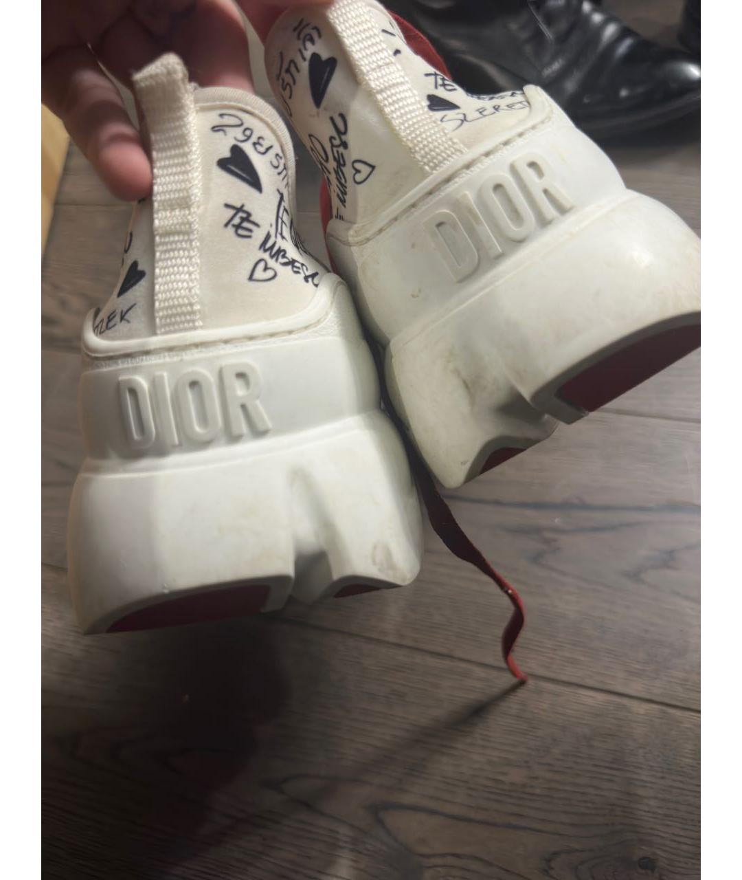 CHRISTIAN DIOR Белые кожаные кроссовки, фото 6