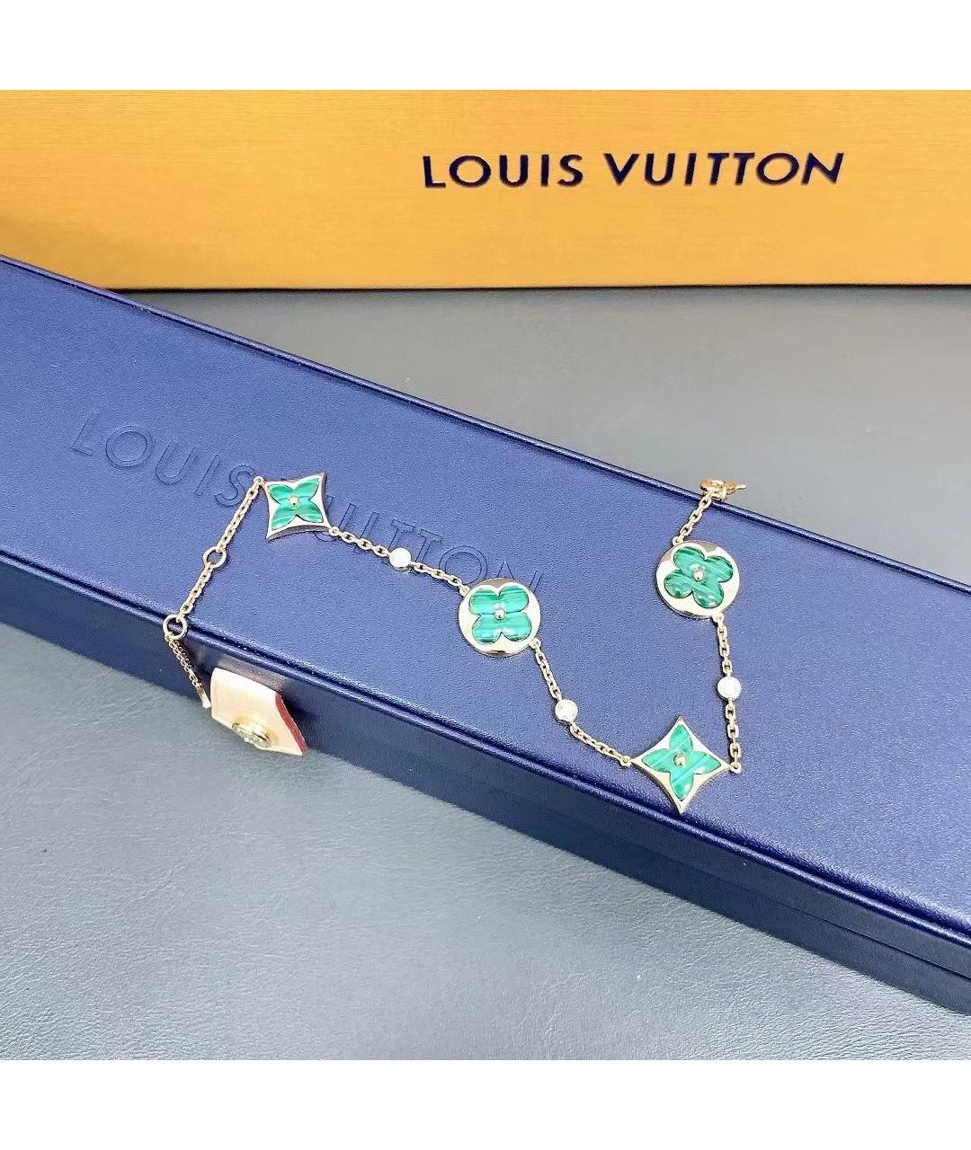 LOUIS VUITTON Зеленый браслет из розового золота, фото 5