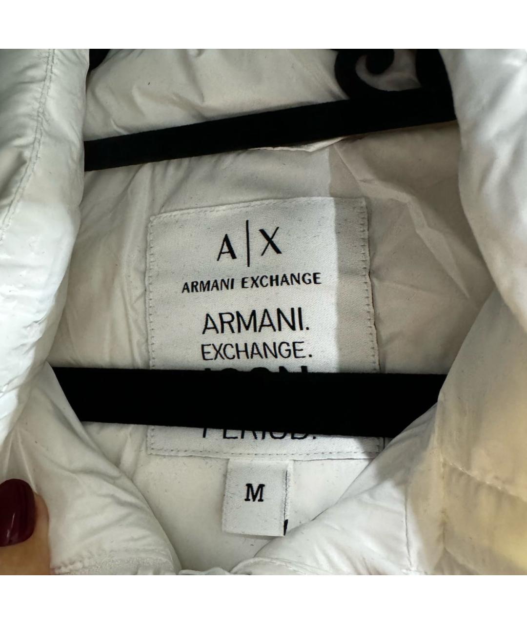 ARMANI EXCHANGE Белая полиамидовая куртка, фото 7