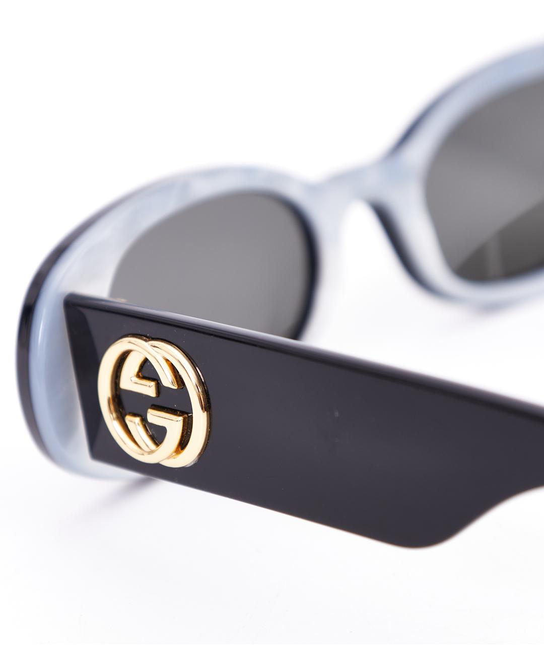 GUCCI Черные пластиковые солнцезащитные очки, фото 4