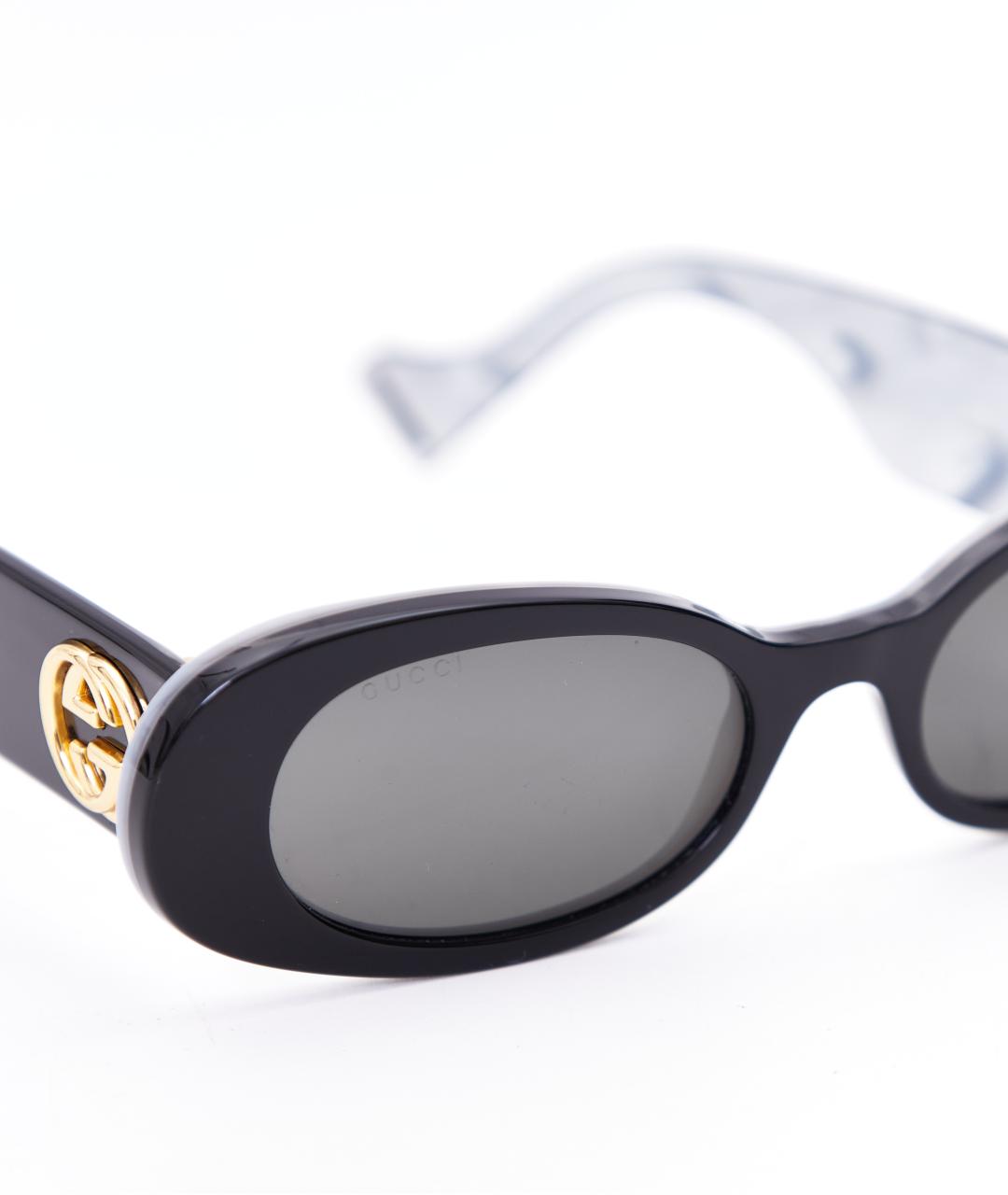 GUCCI Черные пластиковые солнцезащитные очки, фото 5