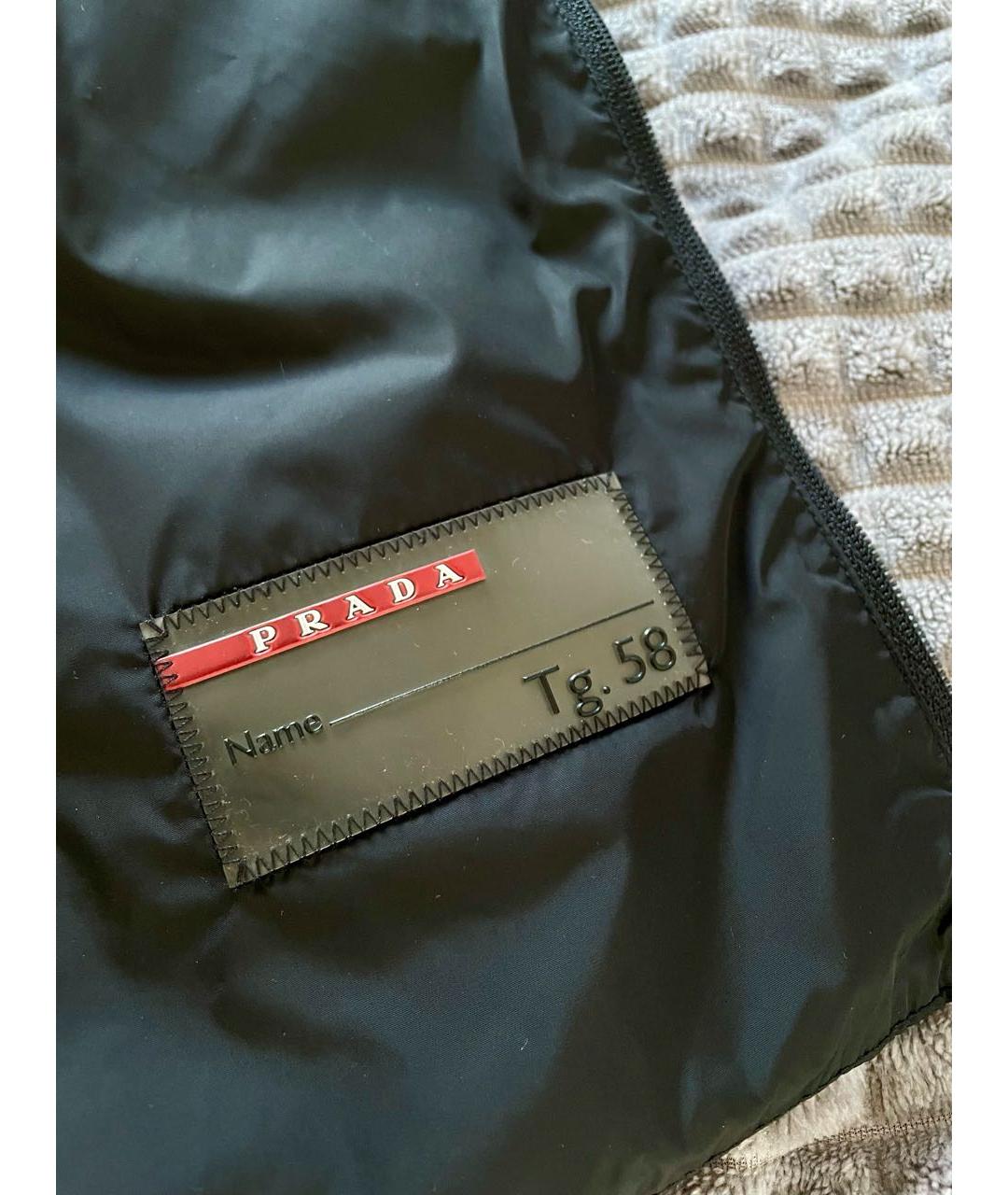 PRADA Черная полиамидовая куртка, фото 7