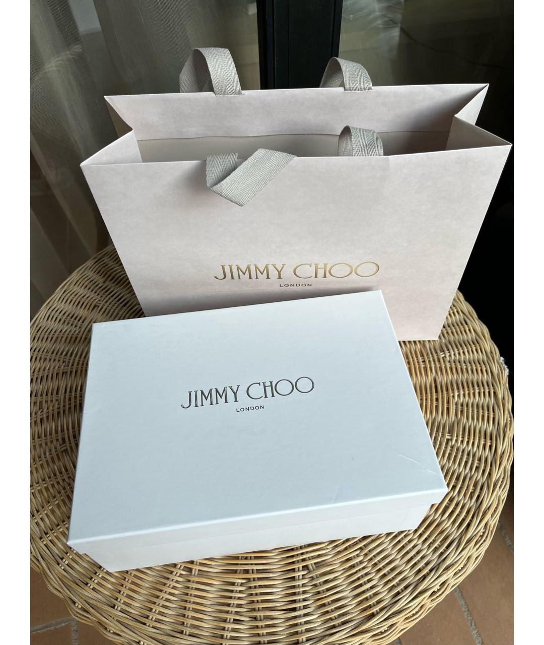 JIMMY CHOO Белые кожаные кеды, фото 6