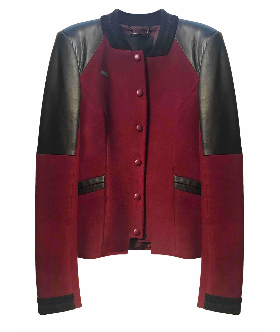PHILIPP PLEIN Бордовая шерстяная куртка, фото 1
