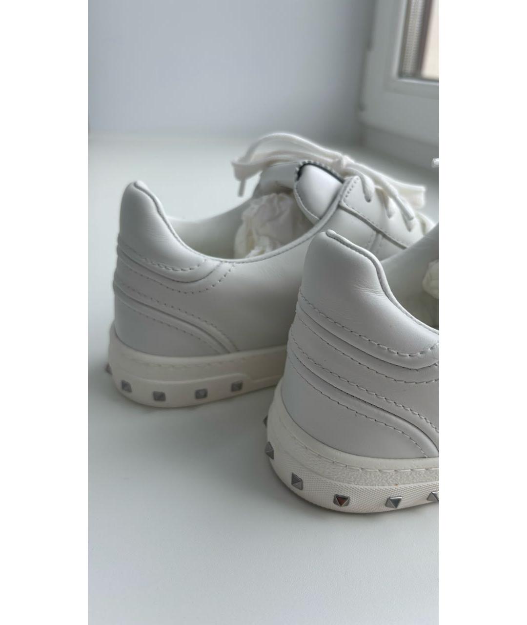VALENTINO Белые кожаные кеды, фото 4