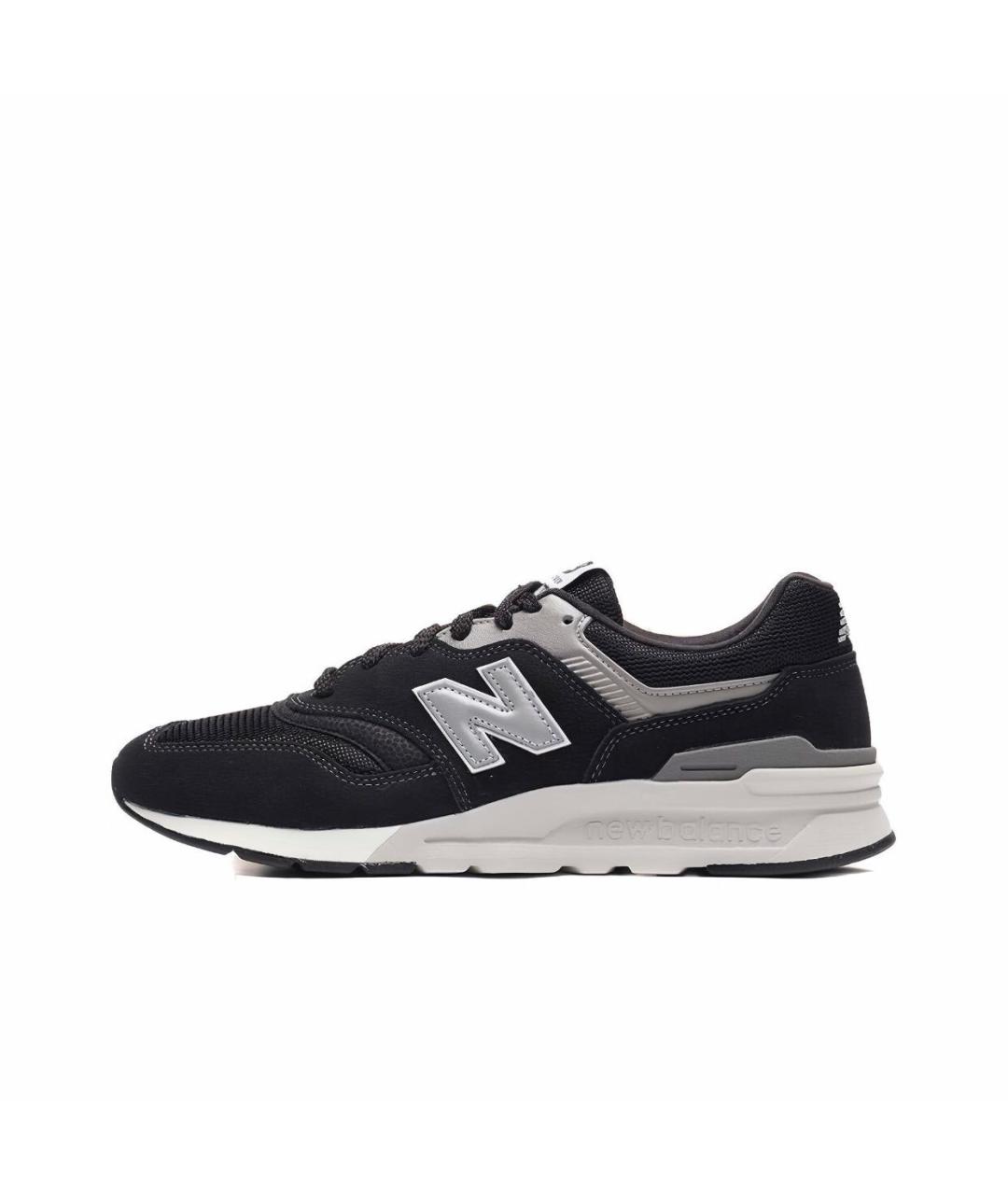 NEW BALANCE Черные замшевые низкие кроссовки / кеды, фото 8