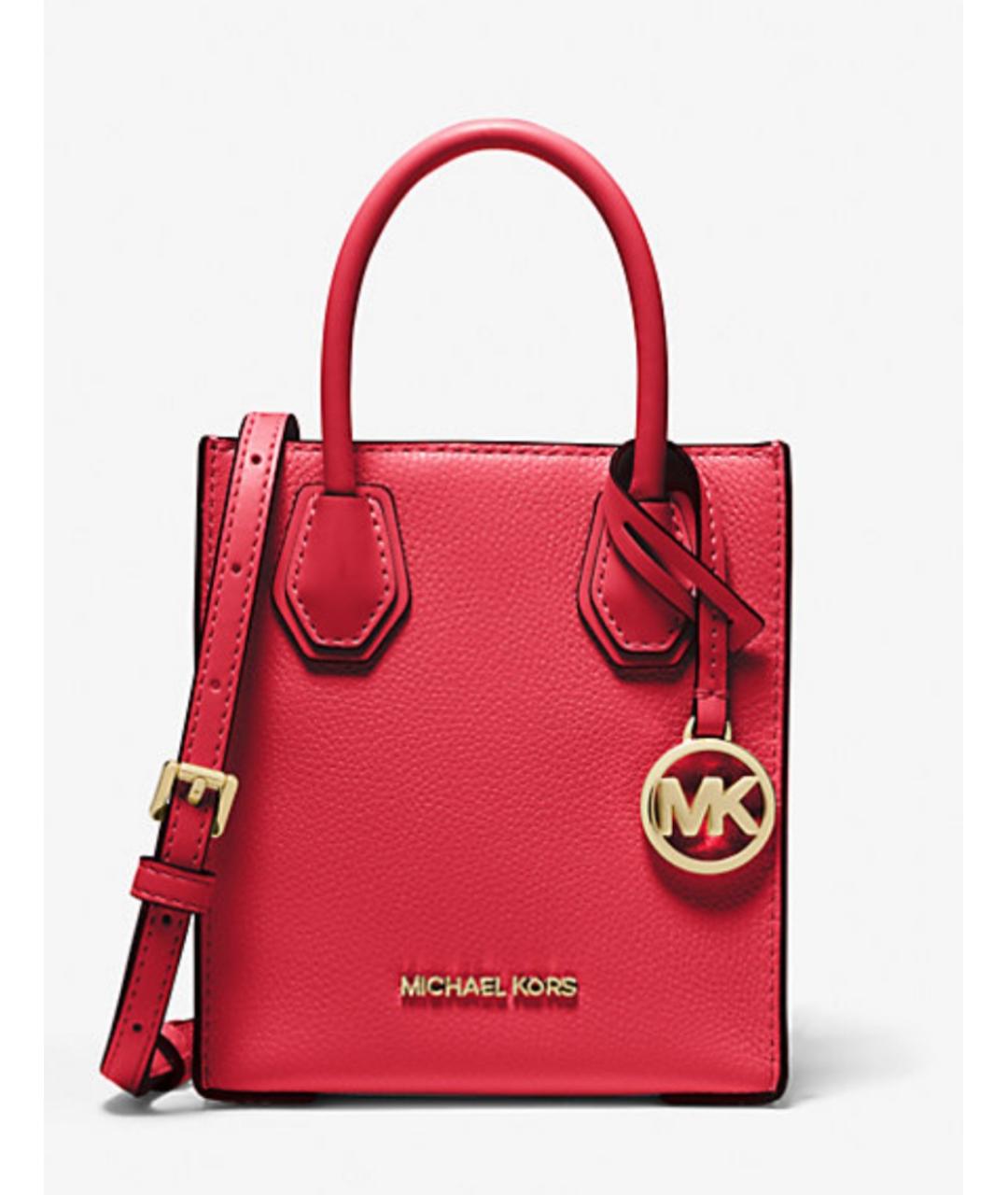 MICHAEL KORS Красная кожаная сумка тоут, фото 5