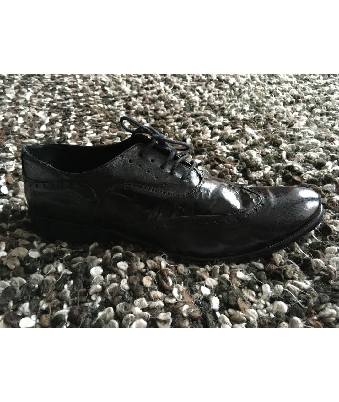BALDININI Черные кожаные туфли, фото 6