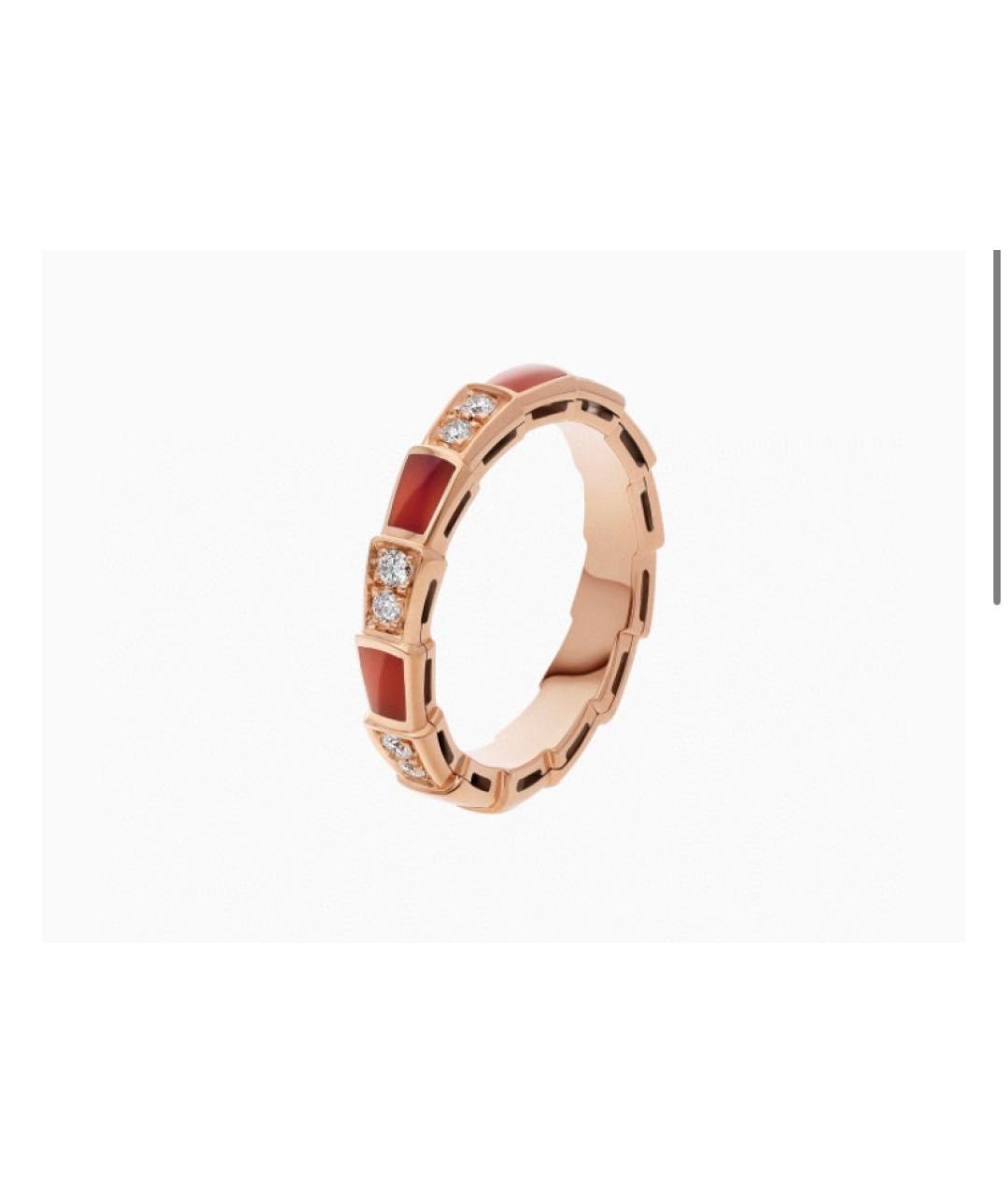 BVLGARI Красное кольцо из розового золота, фото 7