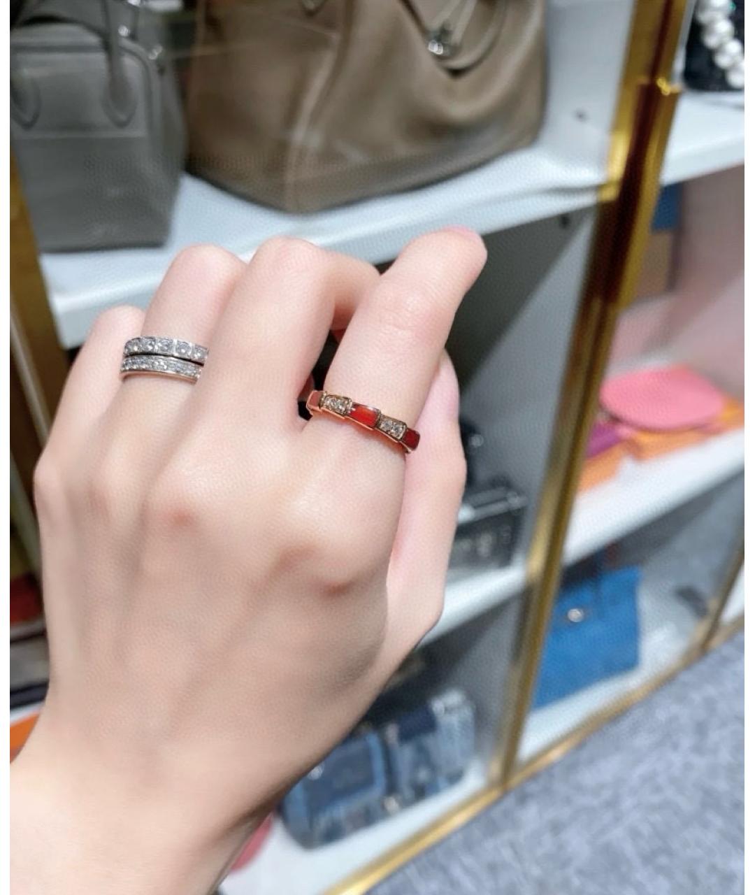 BVLGARI Красное кольцо из розового золота, фото 6