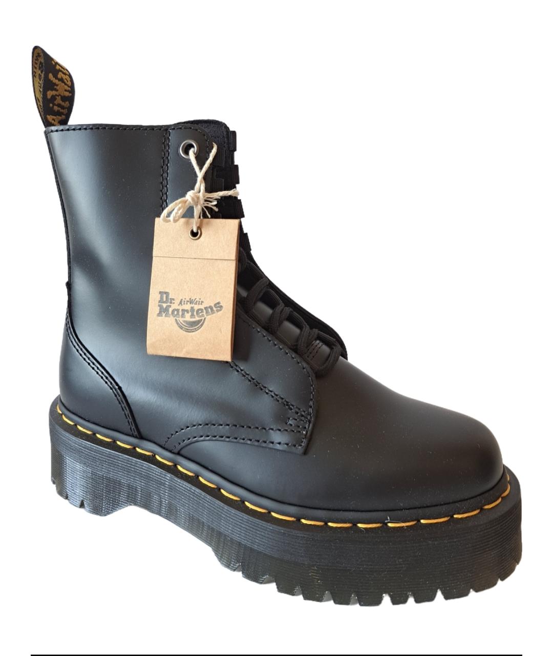 DR. MARTENS Черные кожаные высокие ботинки, фото 10