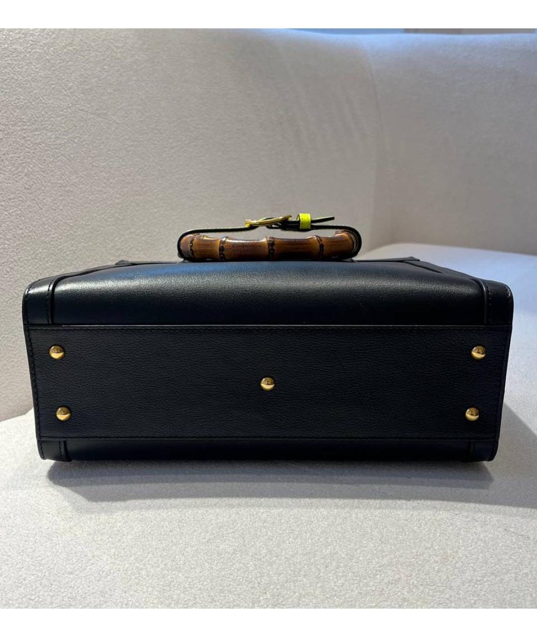 GUCCI Черная кожаная сумка через плечо, фото 3