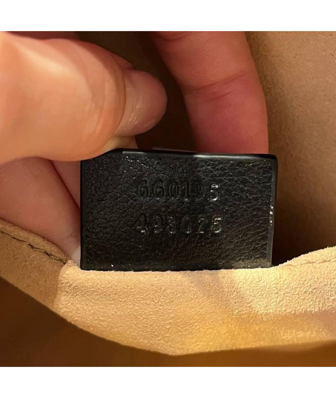 GUCCI Черная кожаная сумка через плечо, фото 7