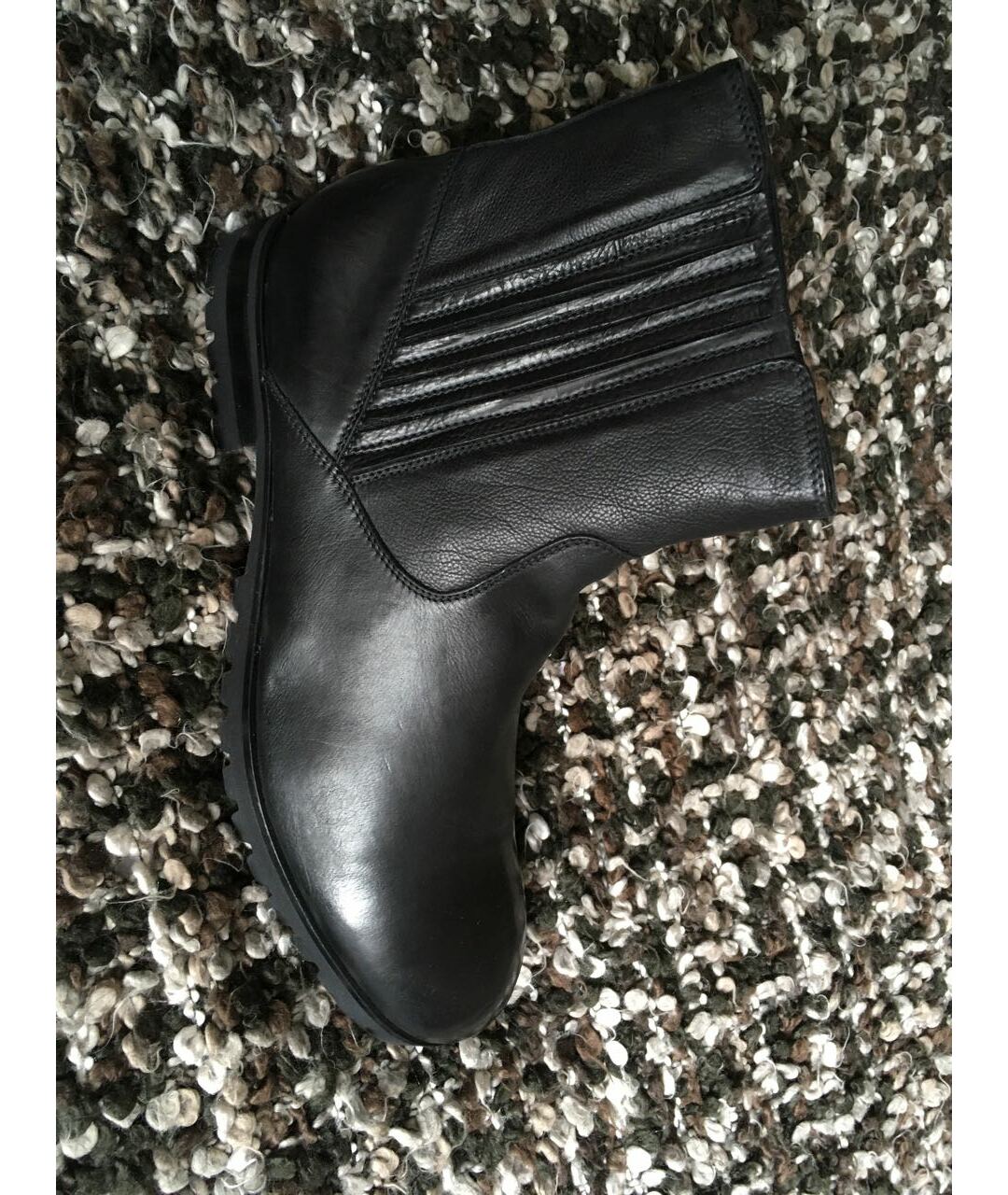 BALDININI Черные кожаные высокие ботинки, фото 7