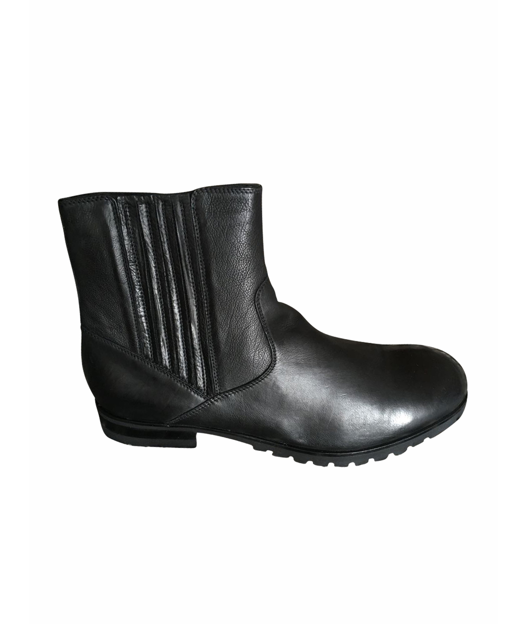 BALDININI Черные кожаные высокие ботинки, фото 1