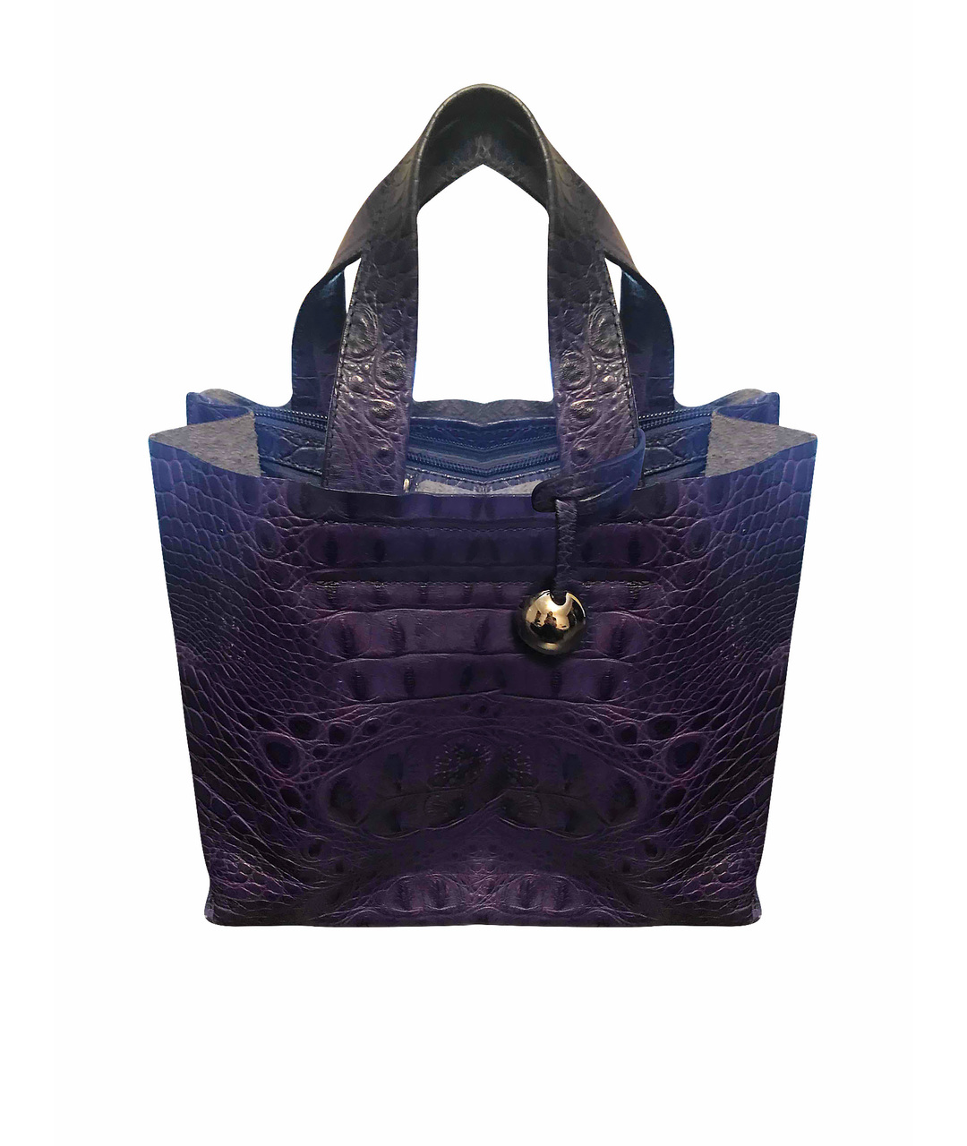 FURLA Фиолетовая кожаная сумка тоут, фото 1