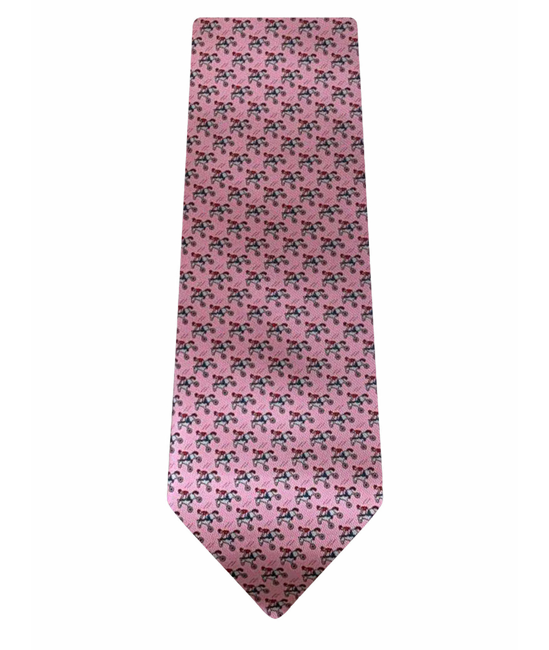 HERMES PRE-OWNED Розовый тканевый галстук, фото 1