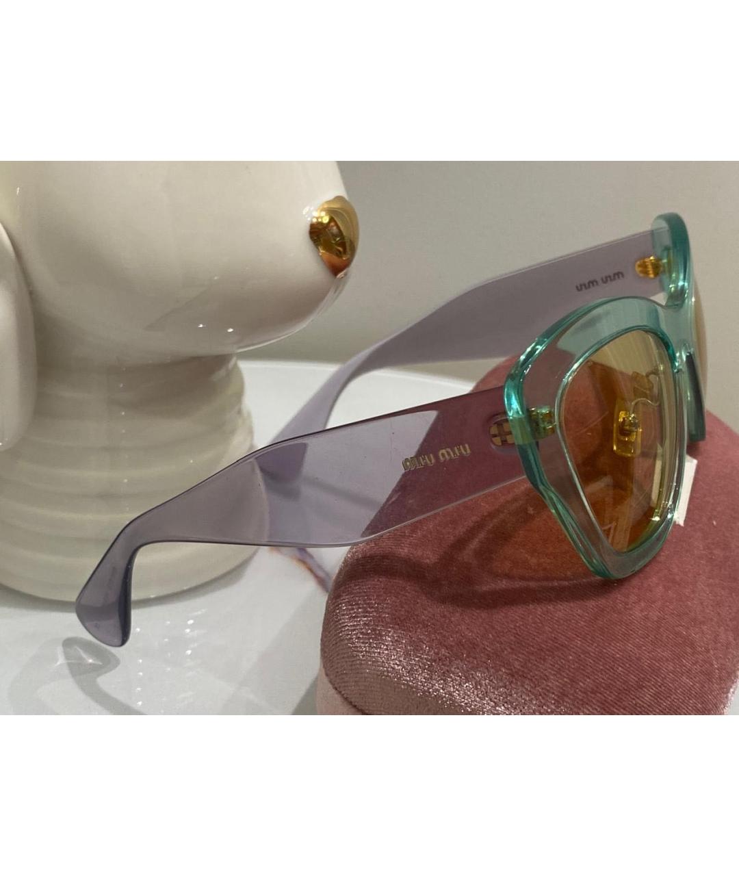 MIU MIU Мульти пластиковые солнцезащитные очки, фото 6