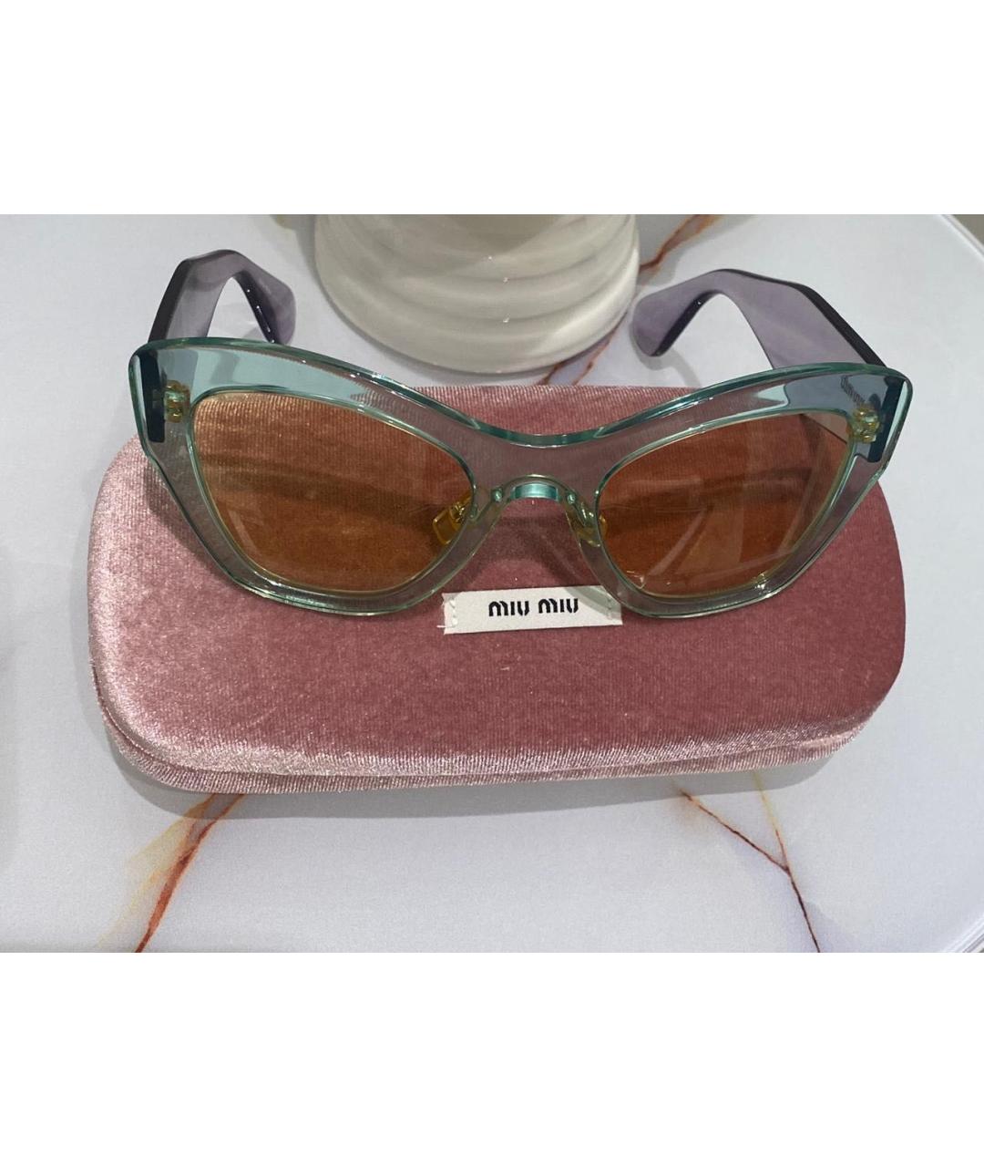 MIU MIU Мульти пластиковые солнцезащитные очки, фото 4