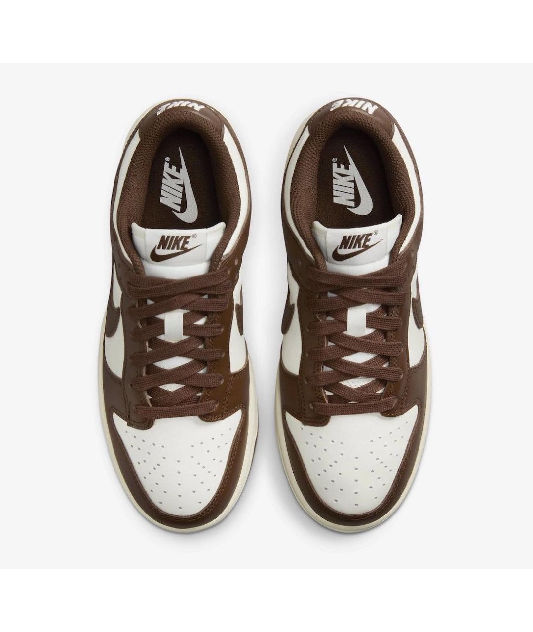 NIKE Коричневые кожаные кроссовки, фото 4