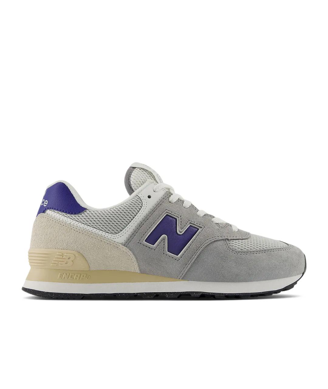 NEW BALANCE Серые замшевые низкие кроссовки / кеды, фото 1