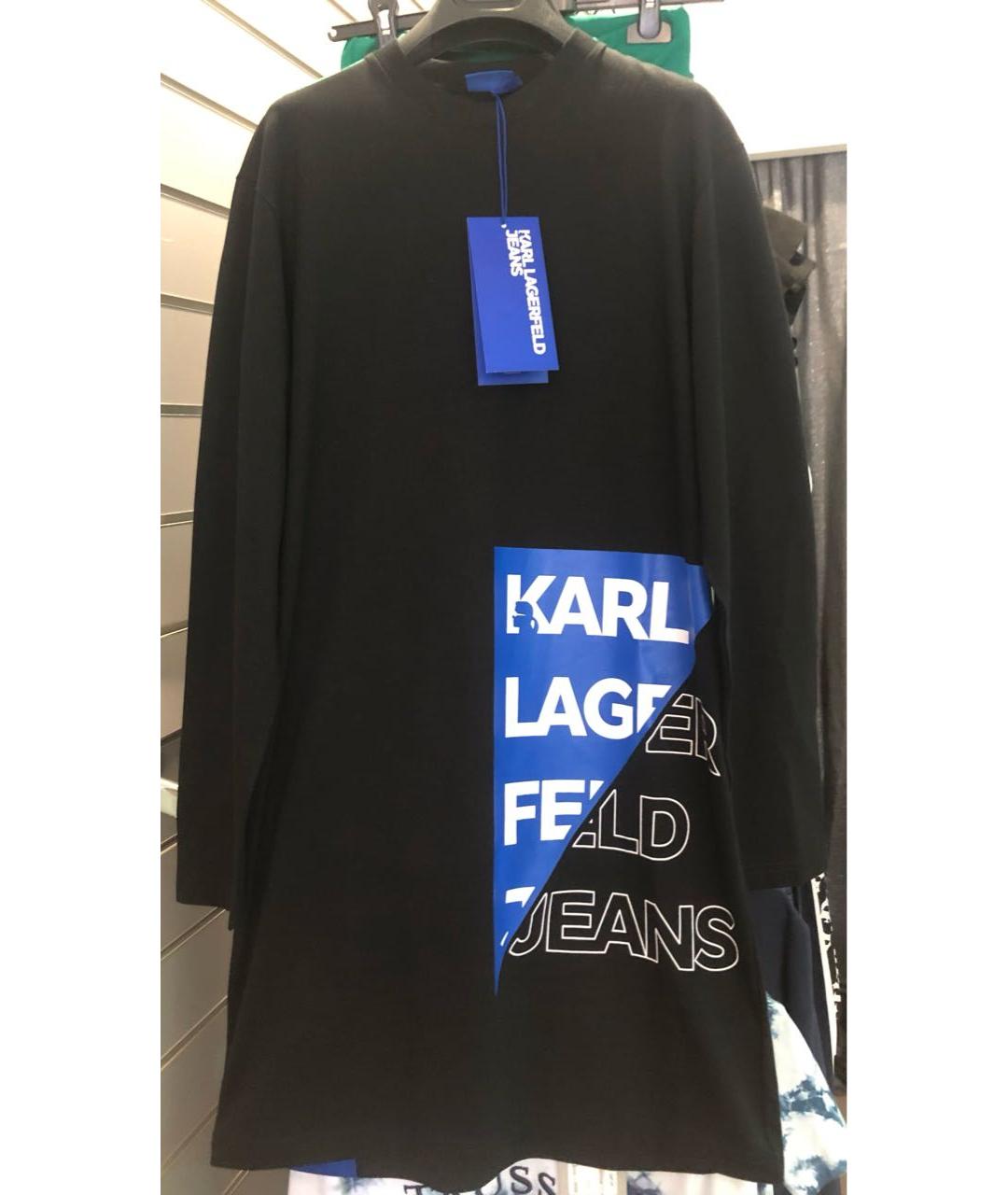 KARL LAGERFELD Черное повседневное платье, фото 4