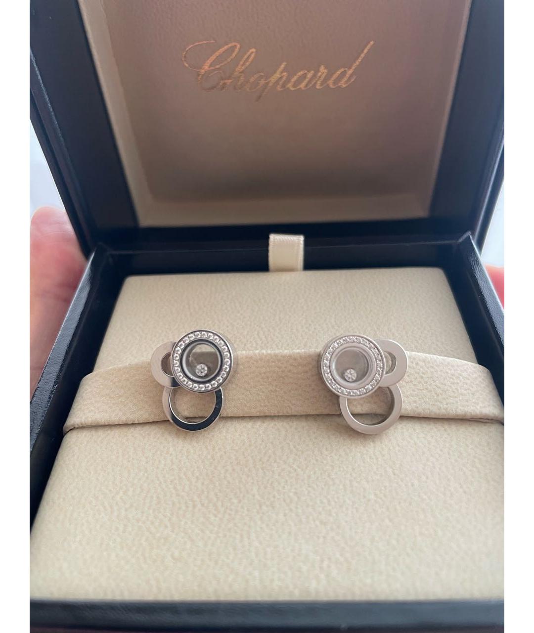 CHOPARD Белые серьги из белого золота, фото 4