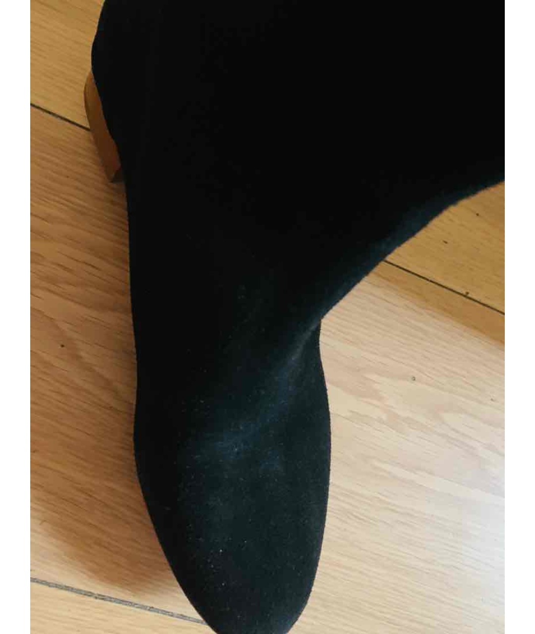 CHLOE Черные замшевые сапоги, фото 3