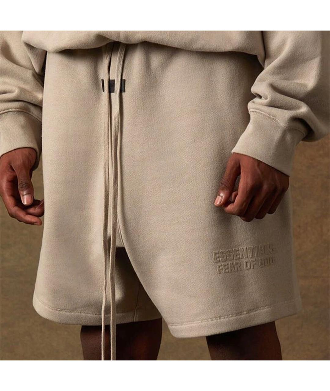 FEAR OF GOD ESSENTIALS Бежевые хлопковые шорты, фото 2