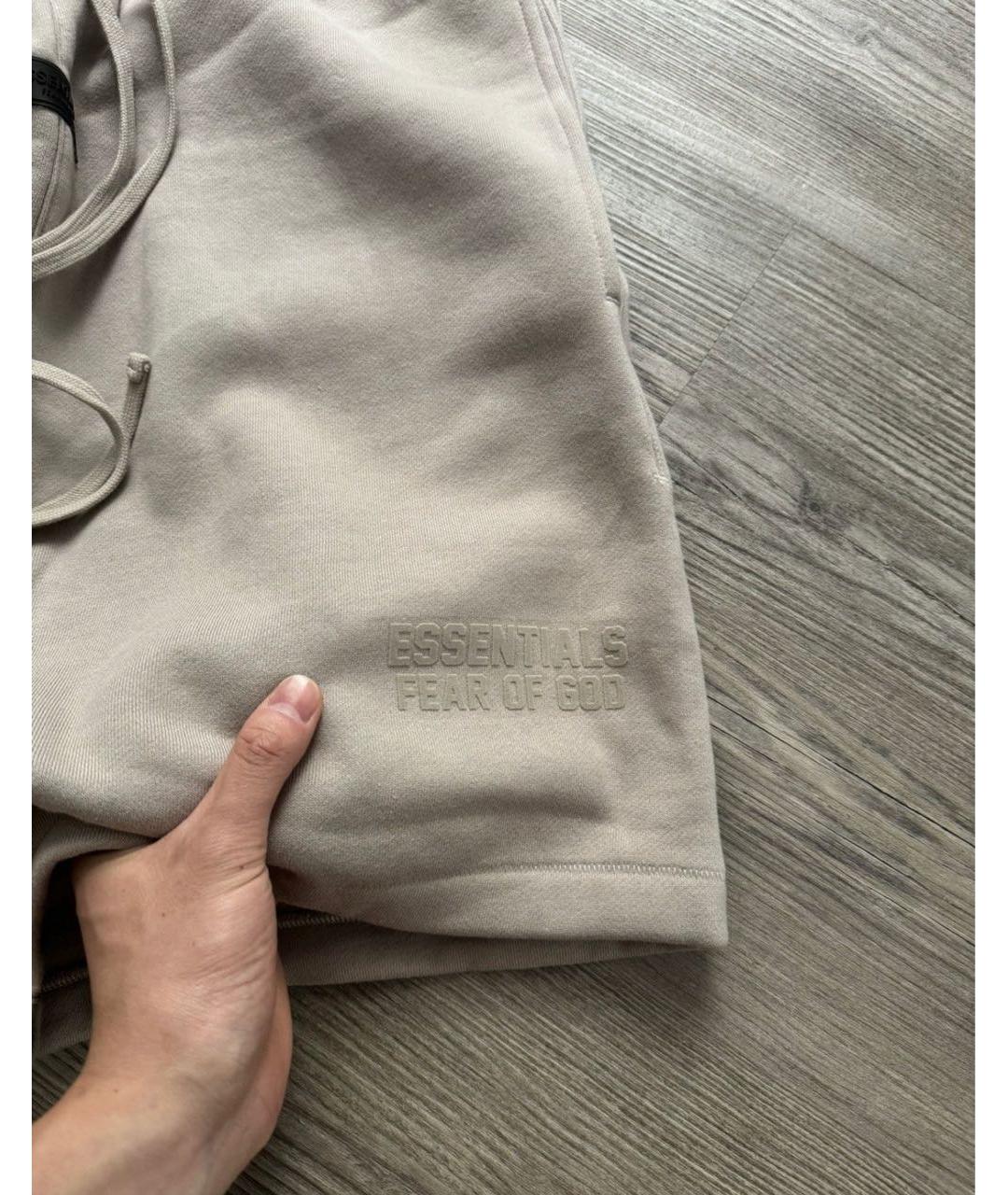 FEAR OF GOD ESSENTIALS Бежевые хлопковые шорты, фото 6