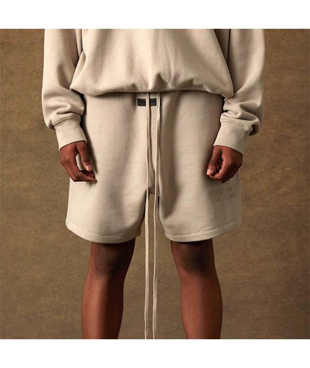 FEAR OF GOD ESSENTIALS Бежевые хлопковые шорты, фото 3