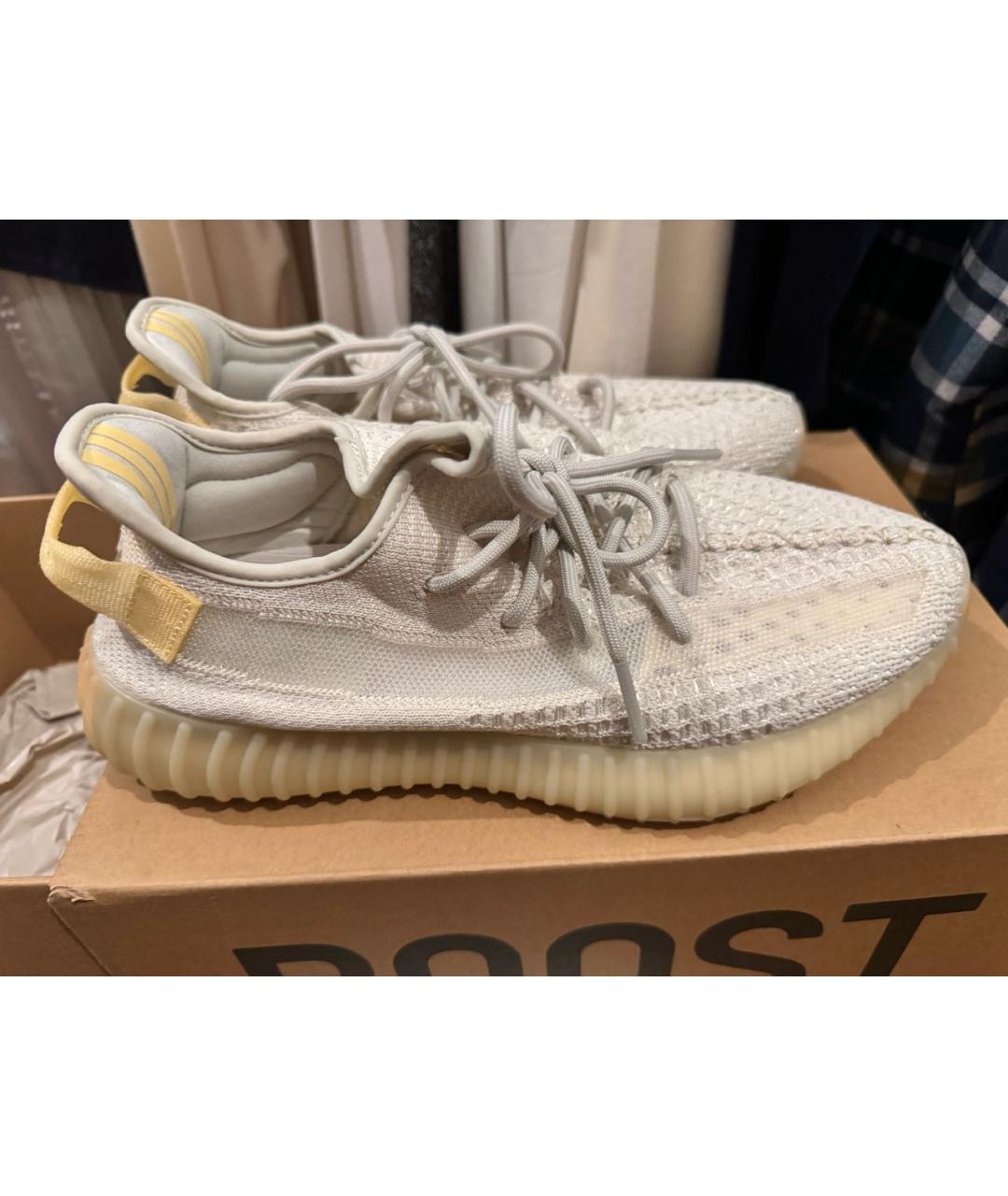 ADIDAS YEEZY Белые низкие кроссовки / кеды, фото 6