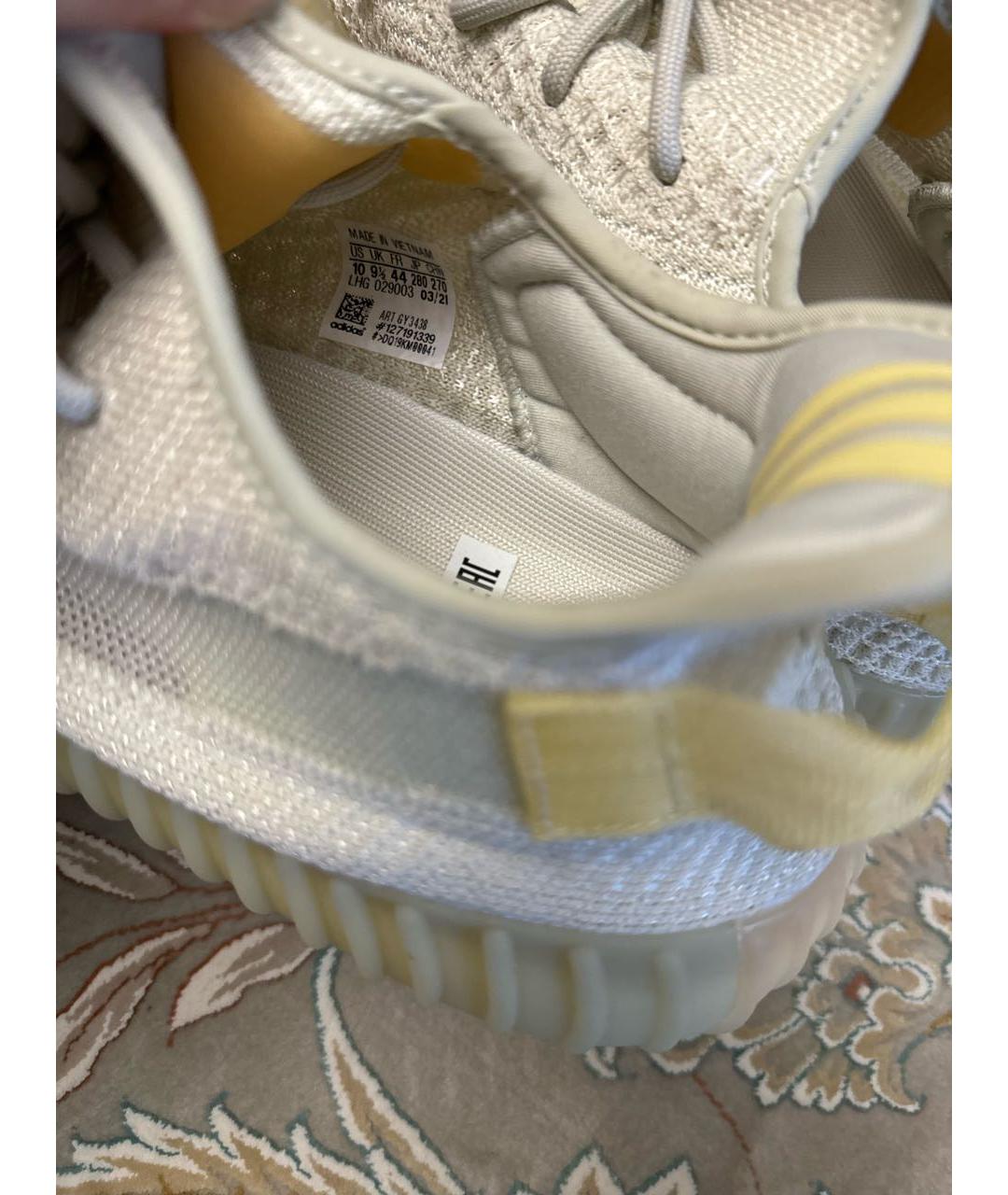 ADIDAS YEEZY Белые низкие кроссовки / кеды, фото 5