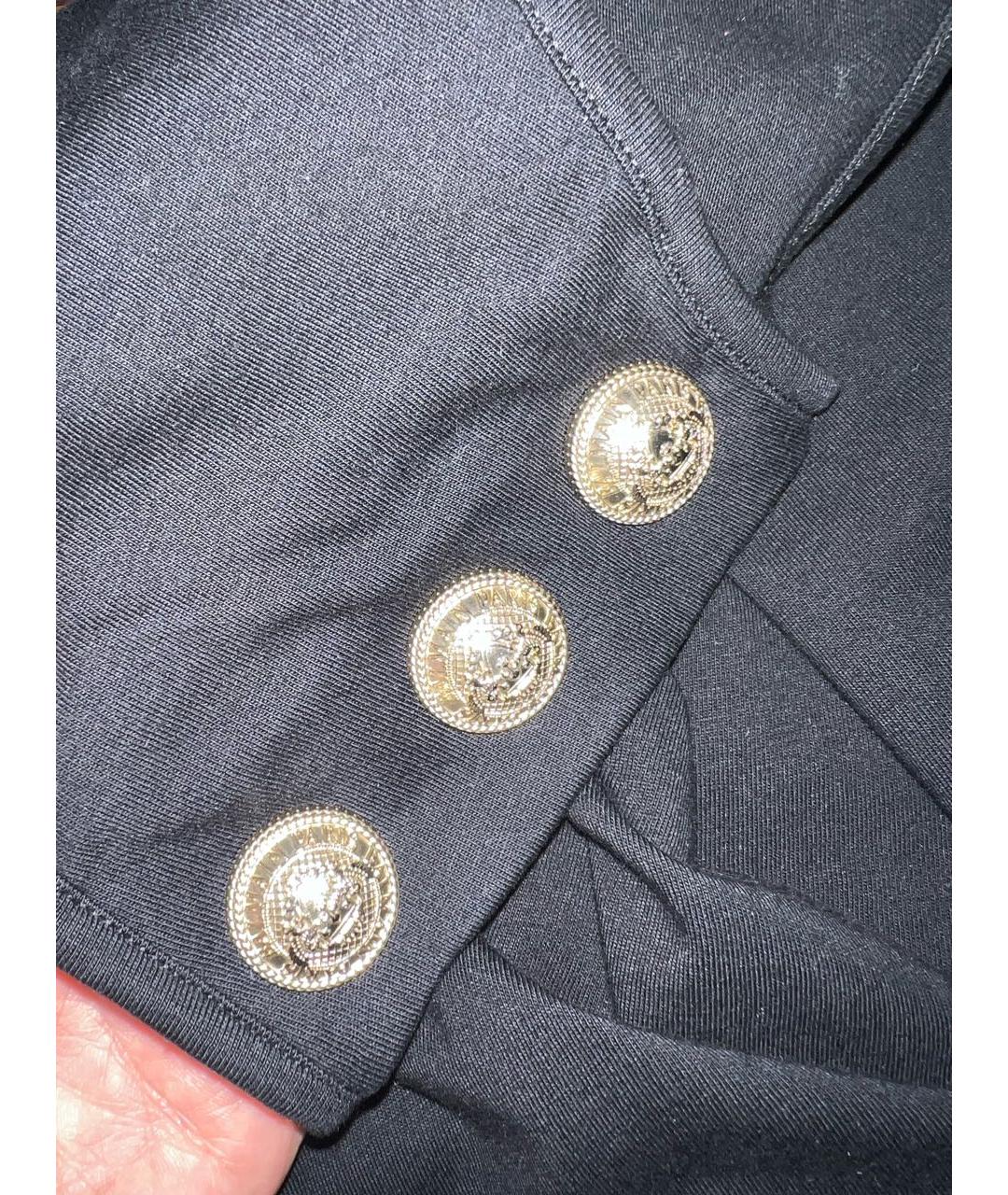 BALMAIN Черная хлопковая майка, фото 3