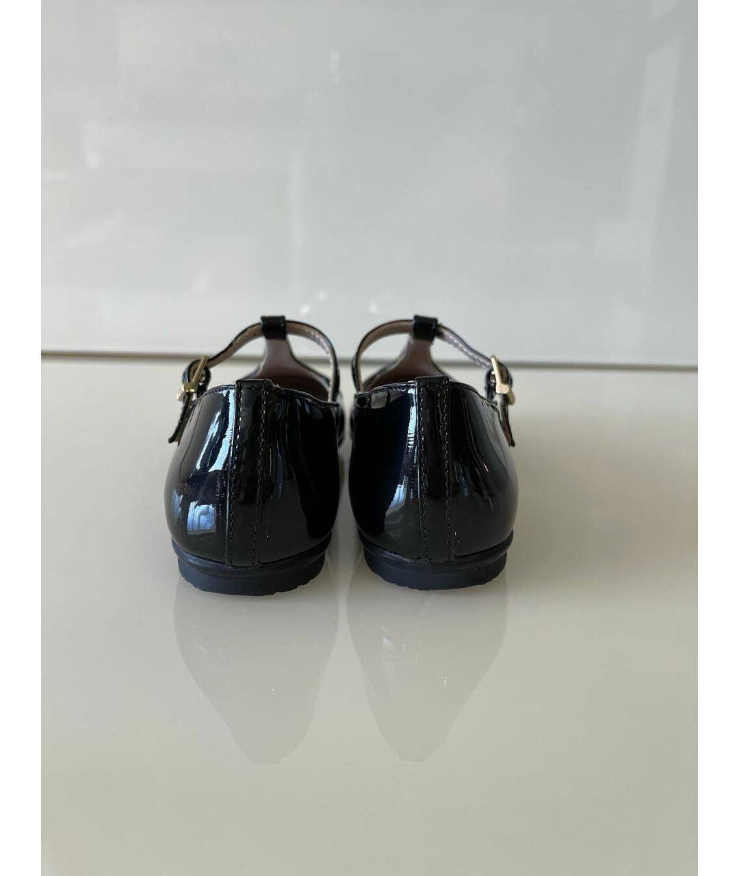 YOUNG VERSACE Черные туфли из лакированной кожи, фото 4