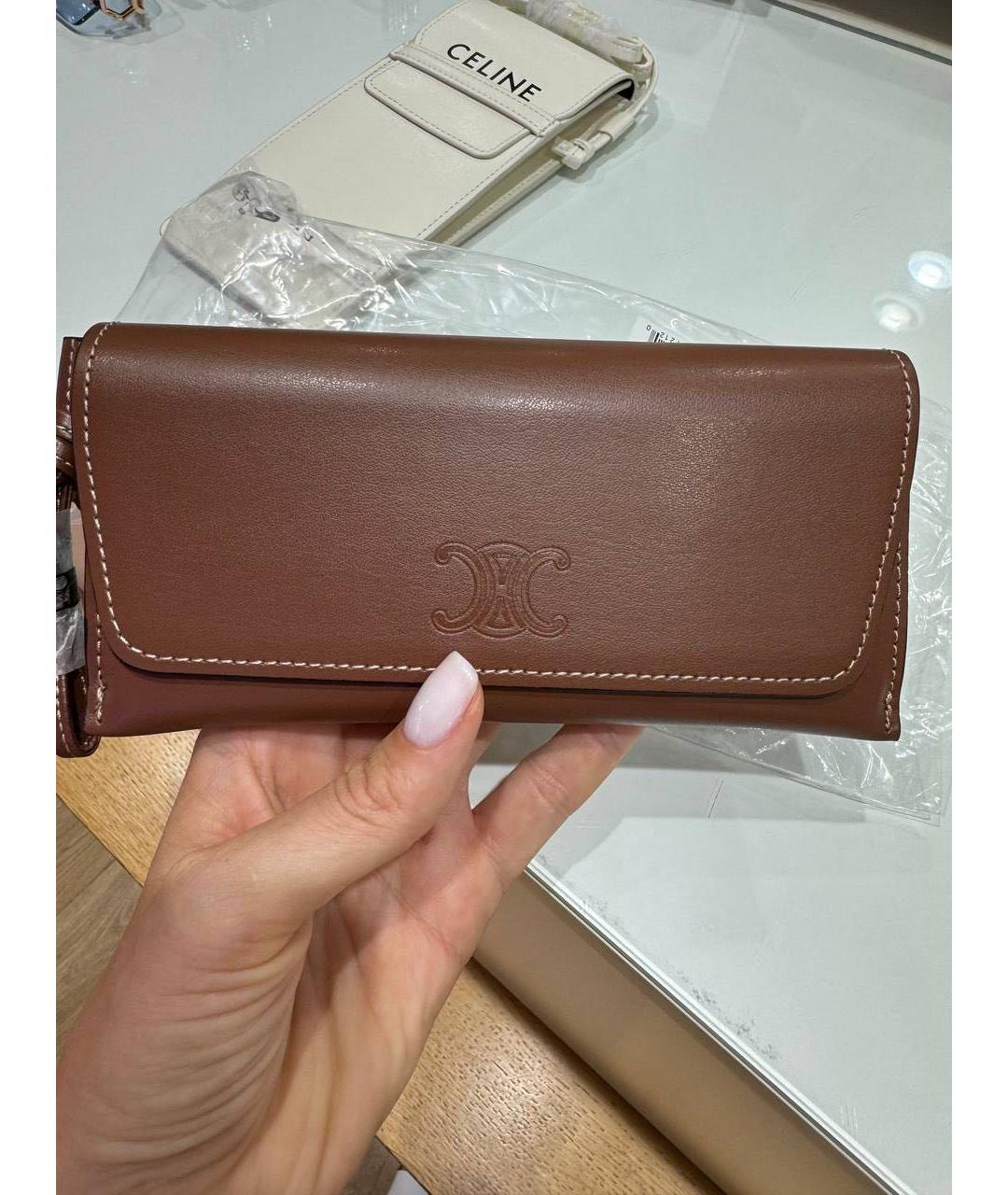 CELINE Золотые металлические солнцезащитные очки, фото 5