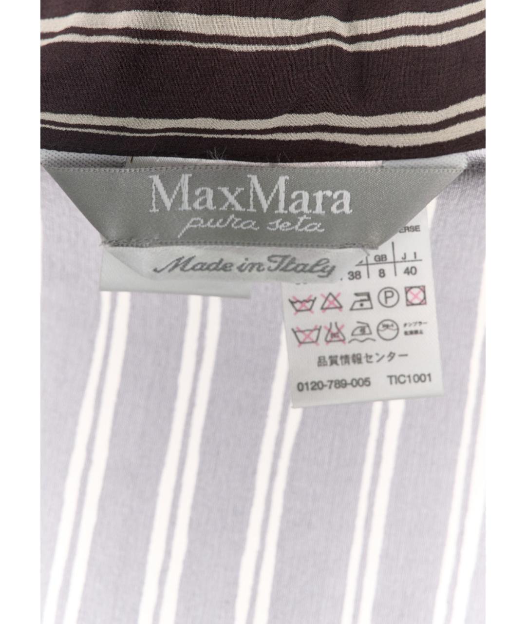 MAX MARA Черная шелковая рубашка, фото 3