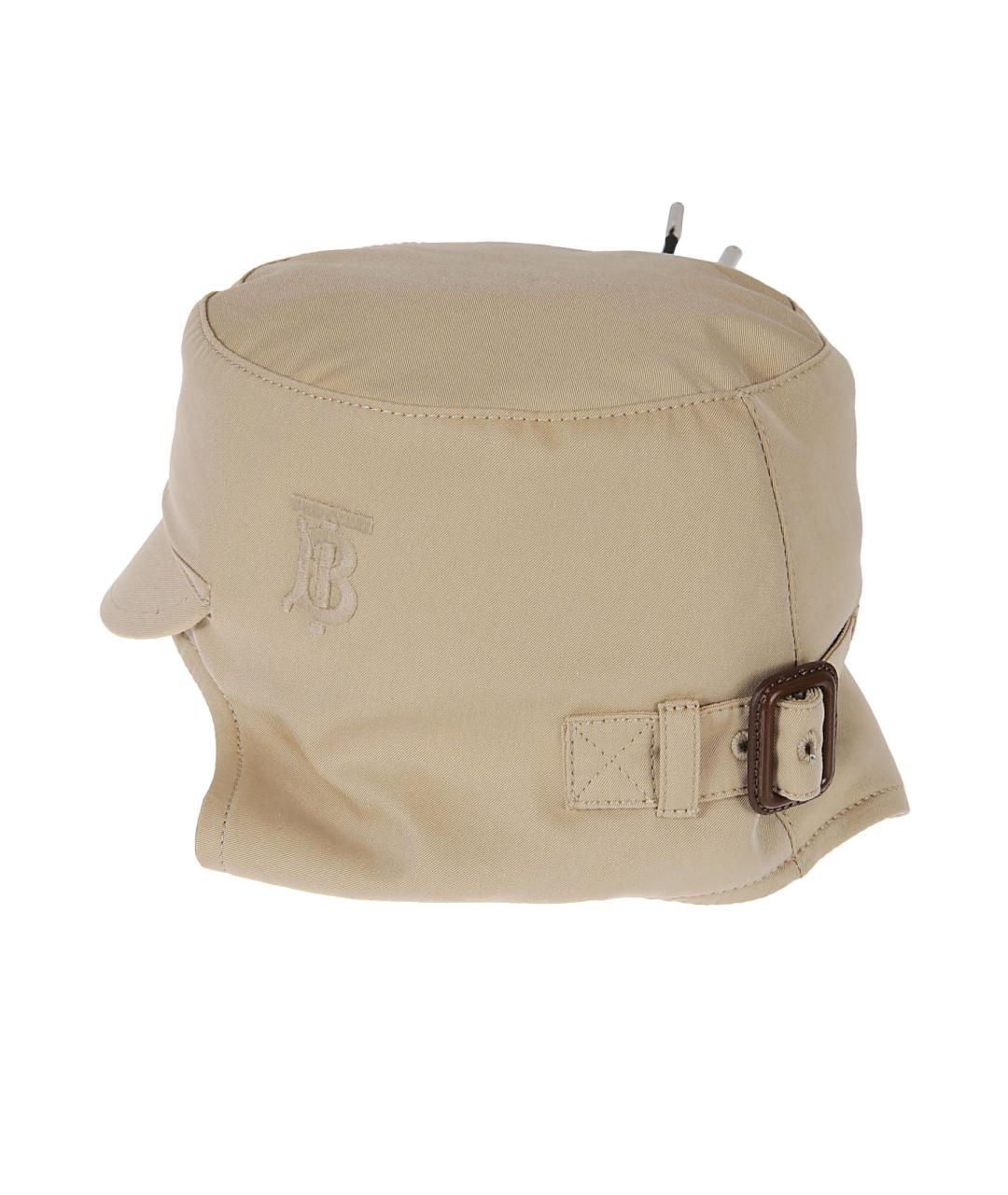 BURBERRY Бежевая хлопковая кепка, фото 2
