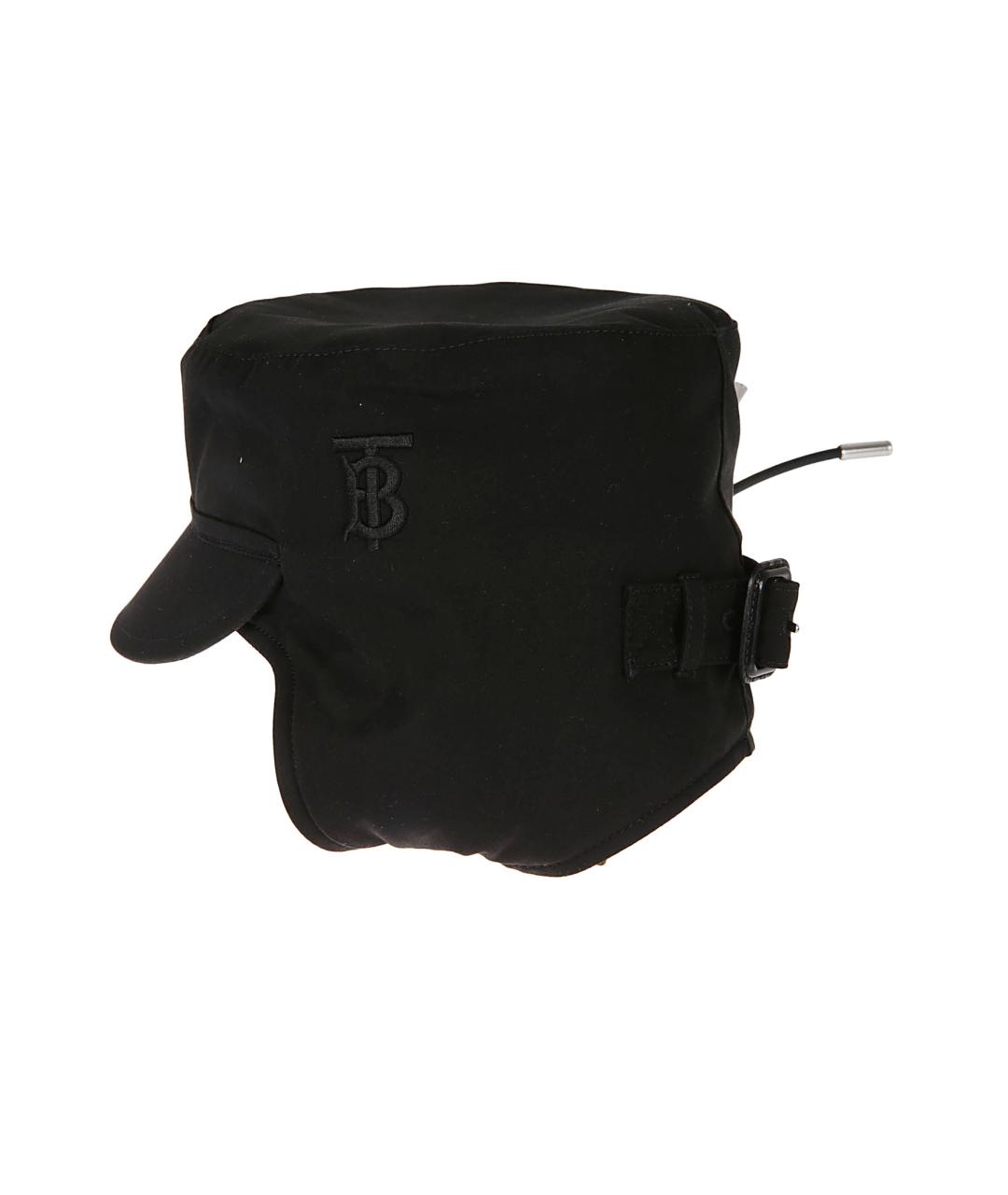 BURBERRY Черная хлопковая кепка, фото 2