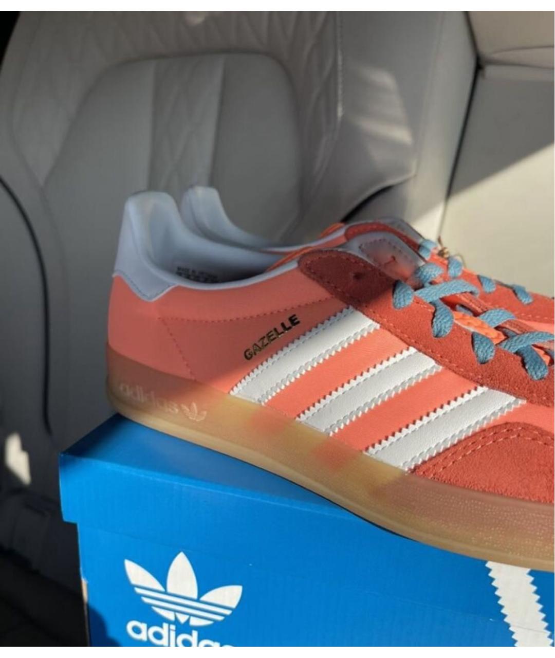 ADIDAS Оранжевое текстильные кроссовки, фото 4