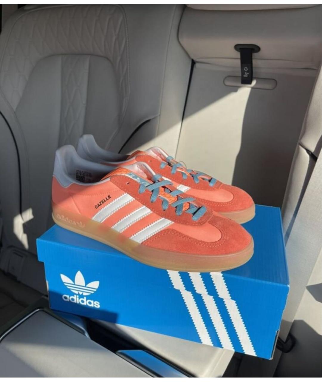 ADIDAS Оранжевое текстильные кроссовки, фото 5