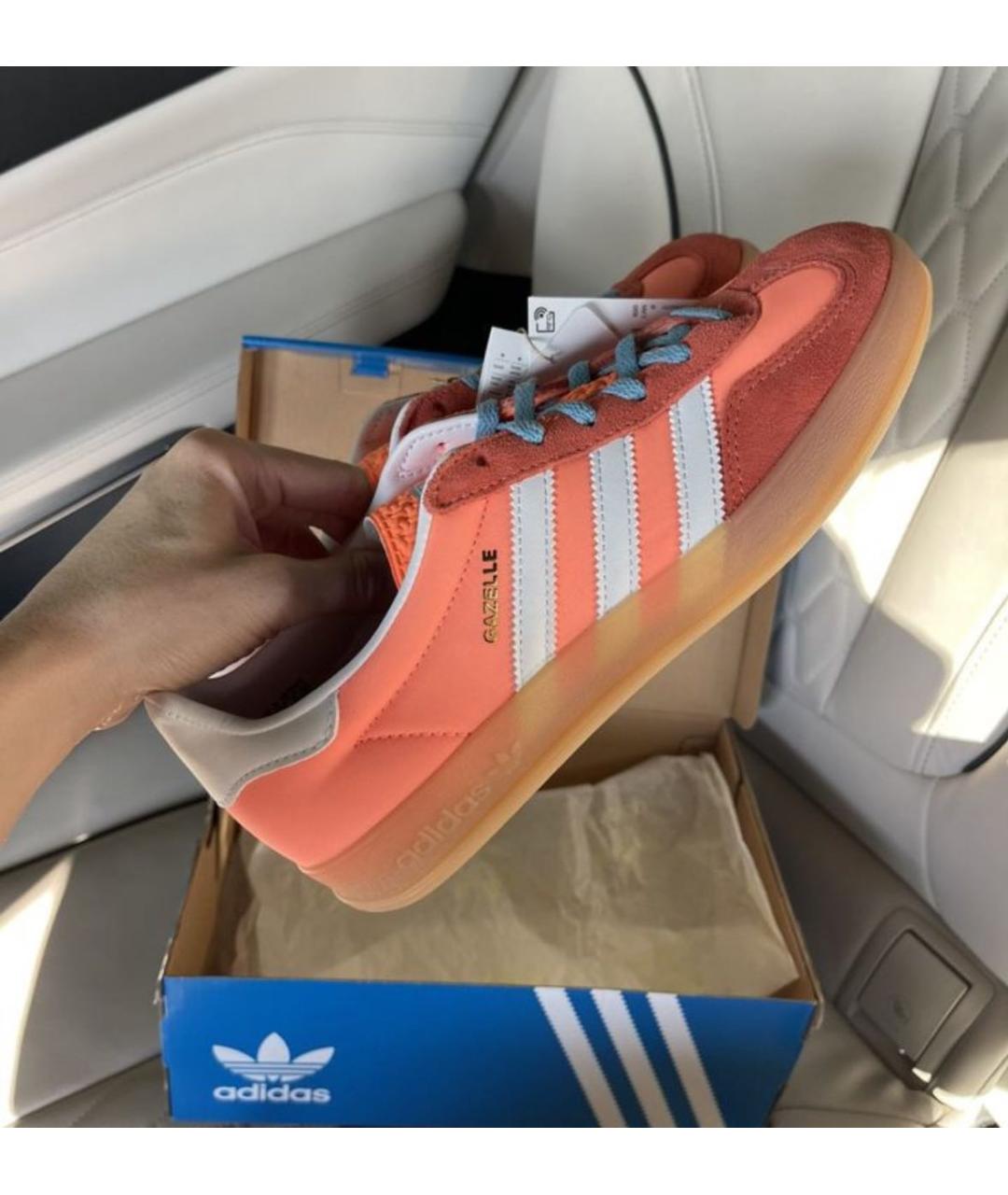ADIDAS Оранжевое текстильные кроссовки, фото 3