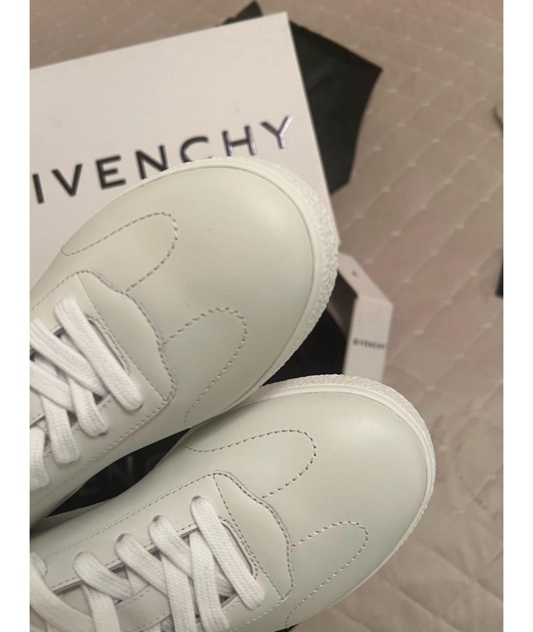 GIVENCHY Белые кожаные кеды, фото 3